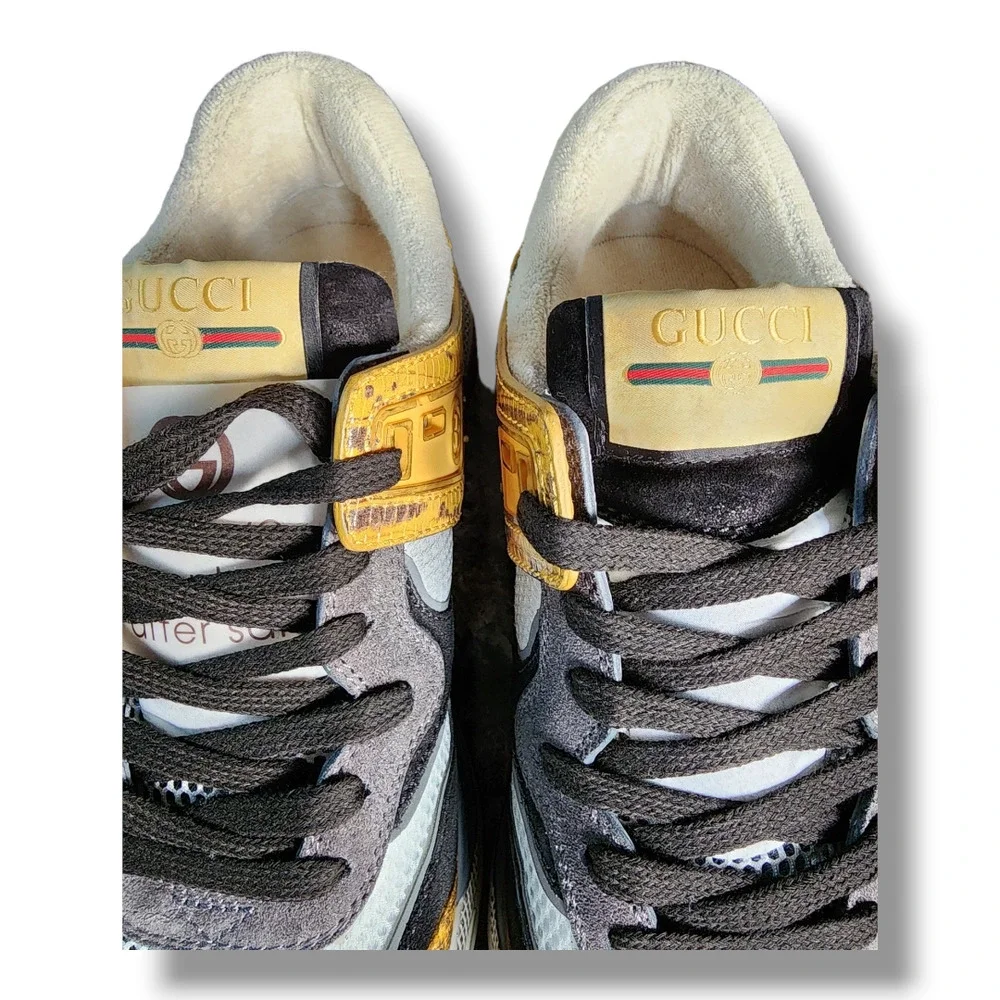 Gucci Ultrapace Sneaker with Yellow and Black Accents Men's Size 5 (Gucci)